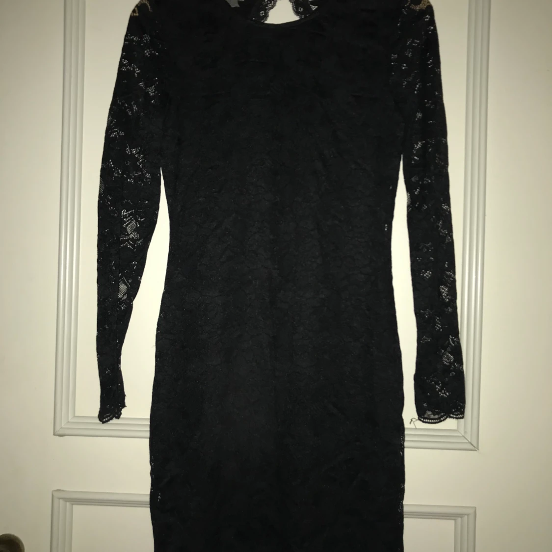 Svart spets klänning
