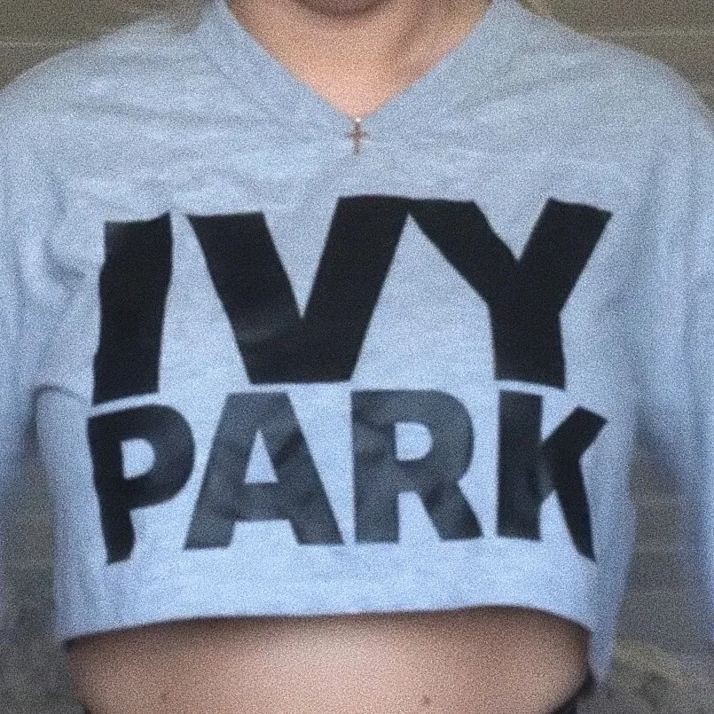 Croptop från Ivy Park (beyonce’s märke) i strl M. Nypris 300, använd max 2 gånger. Frakt tillkommer🦹🏼. T-shirts.