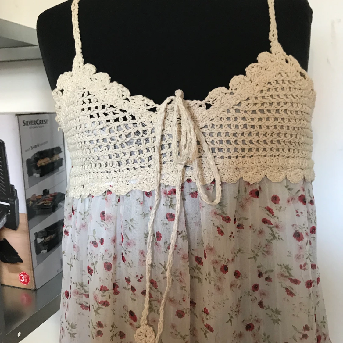 Romatisk topp, stickat överdel - 90