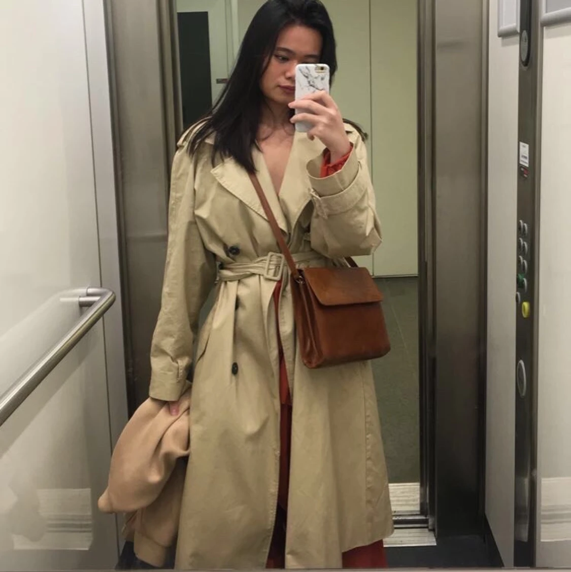 Oversized trench coat