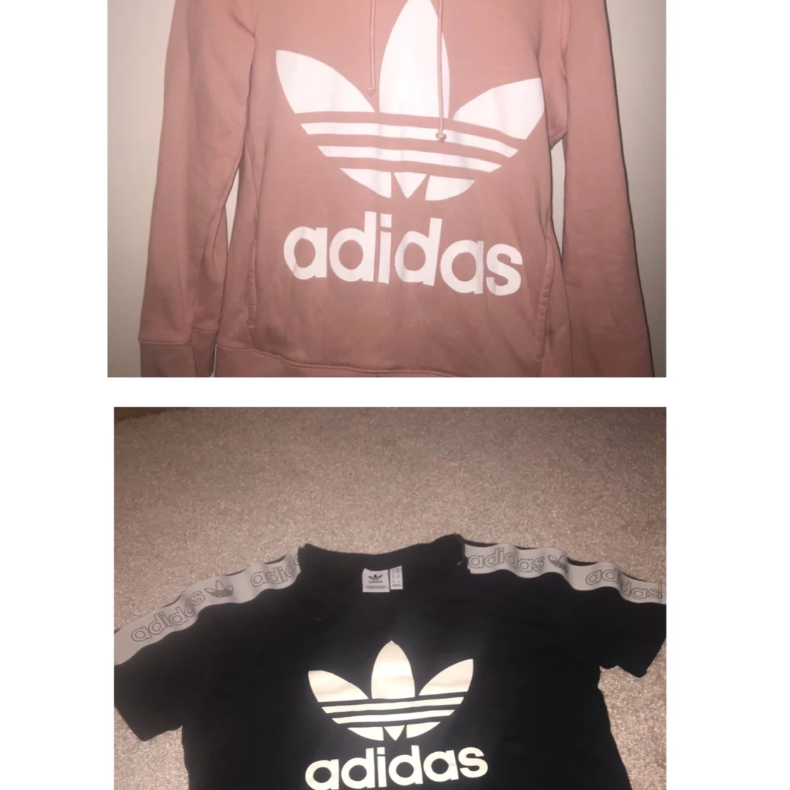 Adidas hoodie och t-shirt