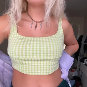 SLUTSÅLT RUTIGT LINNE - Slutsålt rutigt grön/vitt linne från Zara!