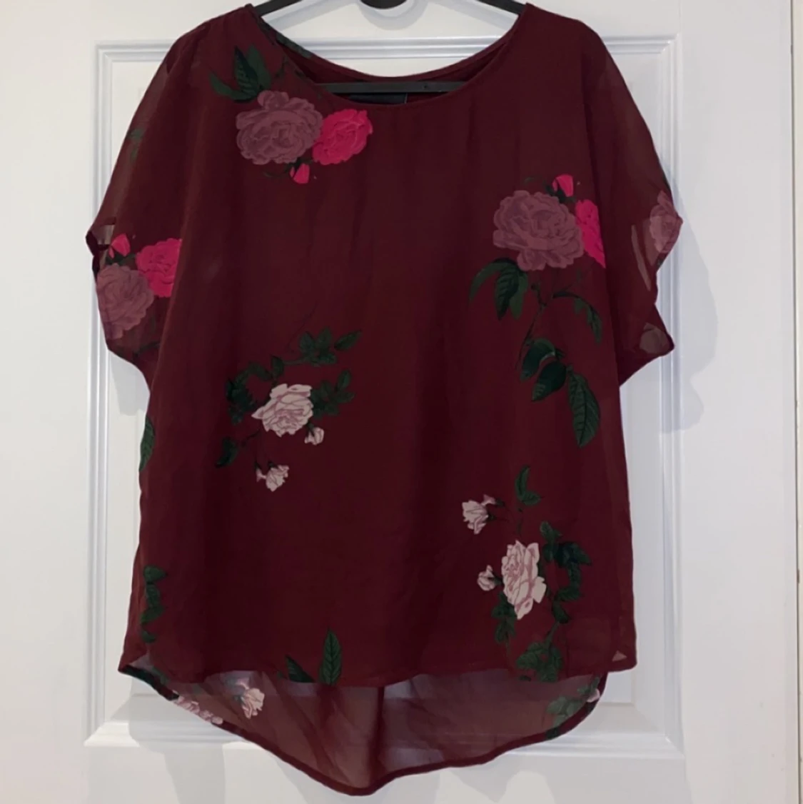 Lila blus, storlek: 40