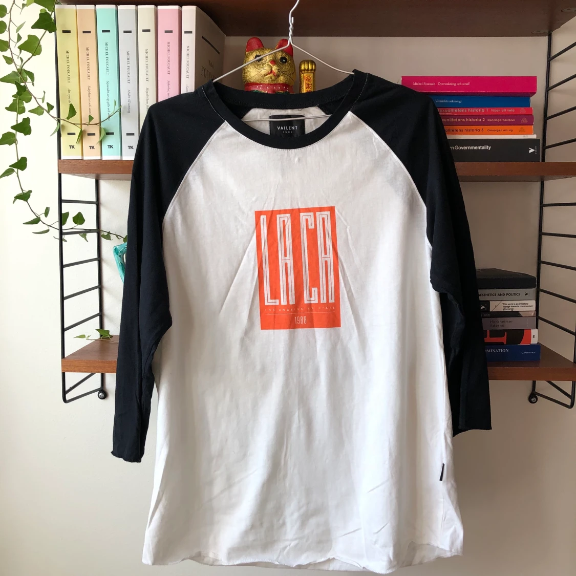 Contrastärmad tröja