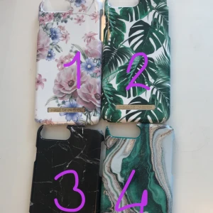 iPhone skal - Säljer 6/7/8 + skal. 1-4 = 15kr + frakt imed kvaliten. 5-6= 40kr + frakt. 7= 25kr + frakt. 8=60kr + frakt(aldrig använd och org pris 250kr) 9-10 = 80kr + frakt. 12-15 = 111kr (frakt inrk)  (kvaliten som nya inte ens repor i skalen gäller 12-15) NR 7 SÅLD!