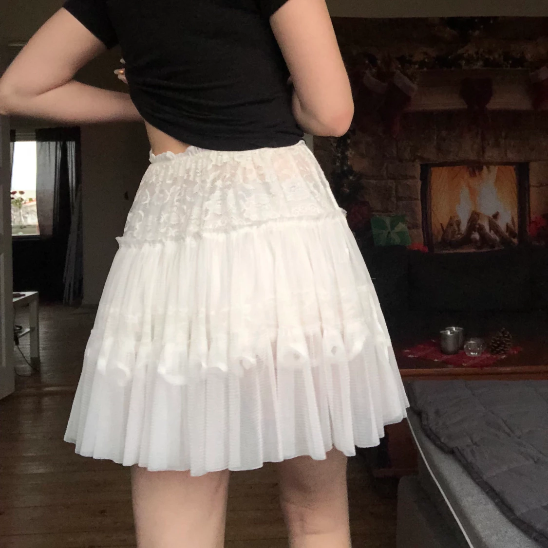  Vit Kjol spets lolita doll