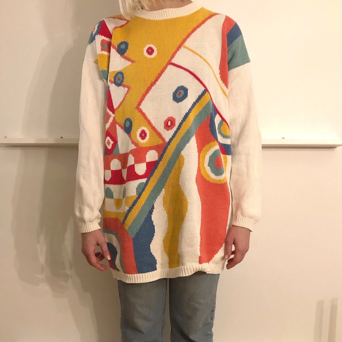 80tals stickad tröja/klänning - 91