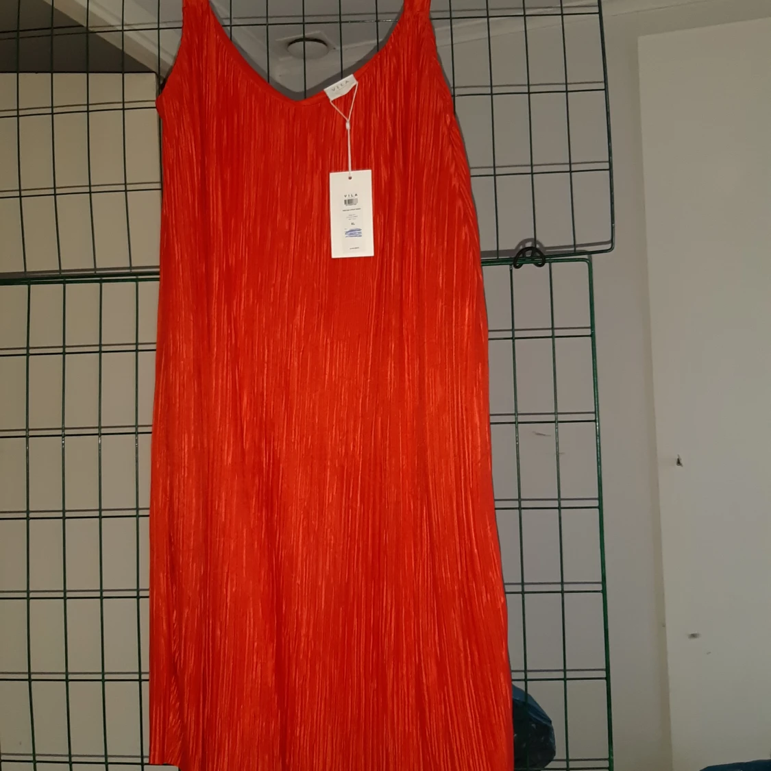 Orangeröd klänning 