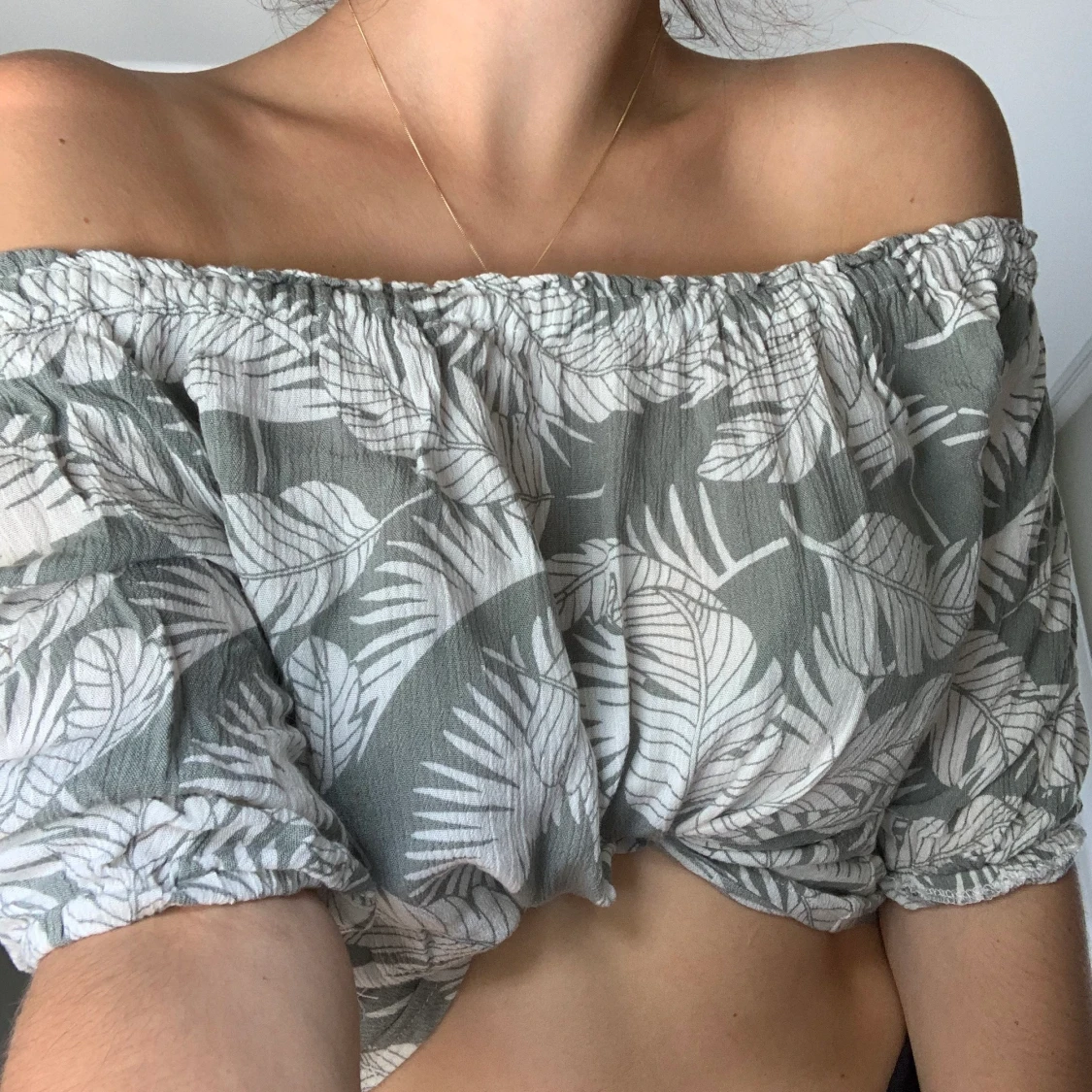 Glassons green palm tree shirt - 90