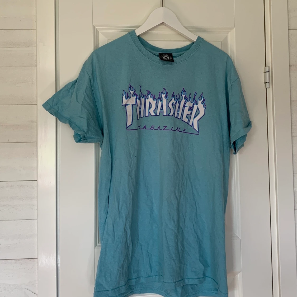 Trasher t-shirt ljusblå oversized - 91