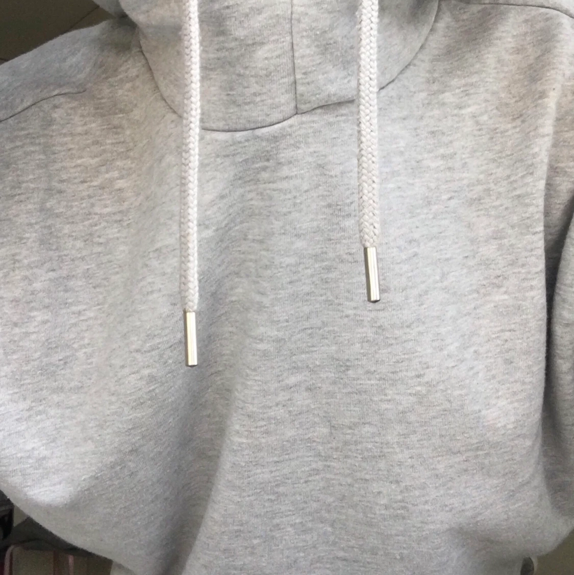 Grå turtleneck hoodie 🤍 - 91