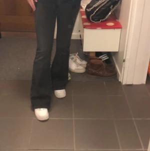 Gina jeans  - Säljer ett par jätte fina jeans från Ginatricot, ändast testade säljer för att dom är lite för långa för mig som är 161. Köpte dom för 499kr, frakt ingår ej i priset. Pris kan diskuteras 