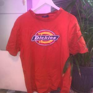 Snygg Dickies t-shirt i färgen orange. Den är L i herrstorlek så väldigt oversized. Lägg bud eller köp för 50kr!☺️ Köpare står för frakten👻 (som man kan se på bilden är märket ganska slitet)