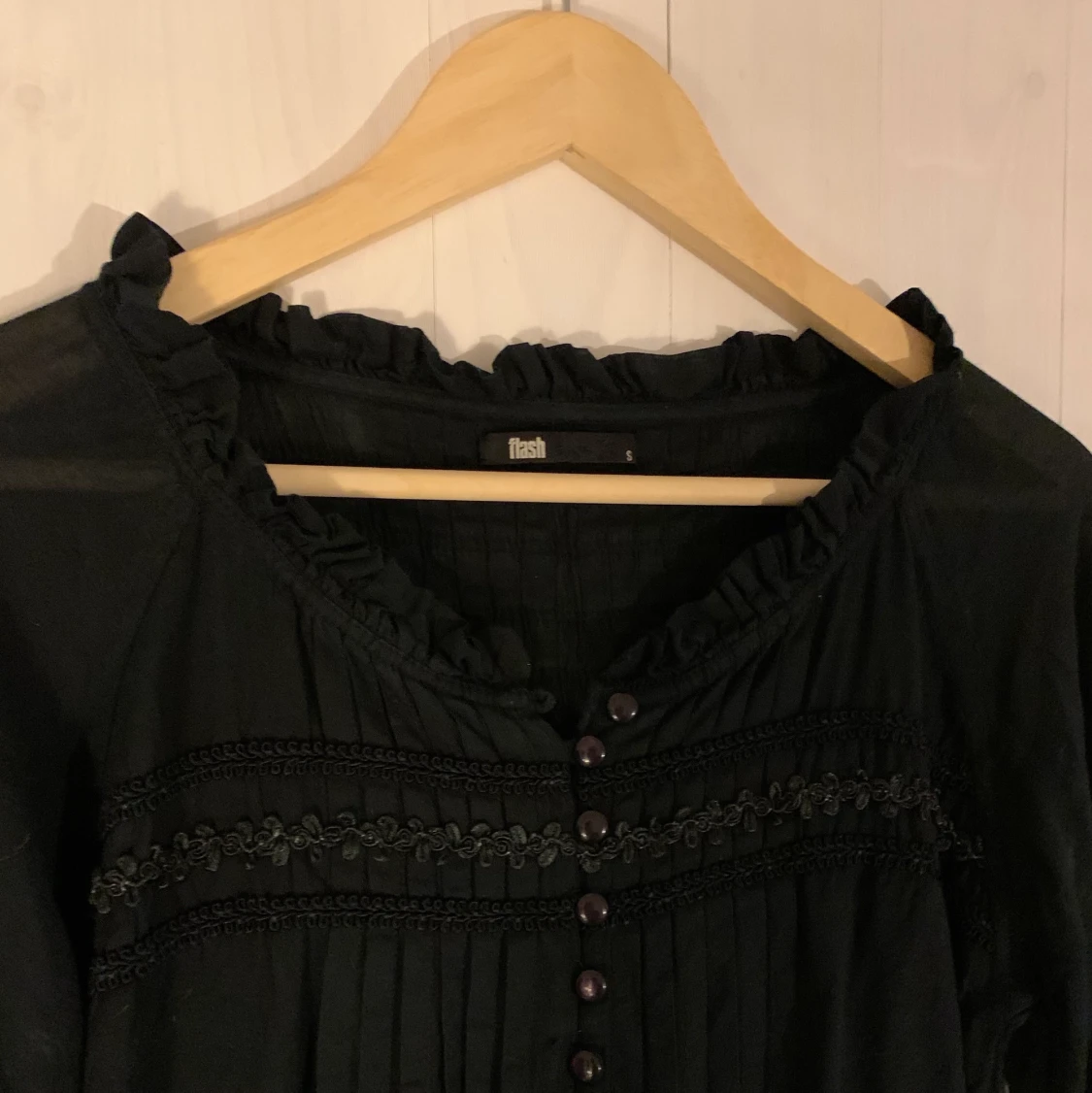 Svart goth blus - 90