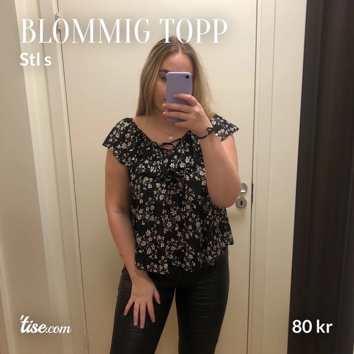 Blommig topp