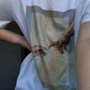 Tshirt klänning - Vit tshirt klänning från NA-KD, använd fåtal gånger. 🦋