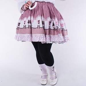 -RESERVERAD- Fin rosa lolita kjol med pudlar på!💕 🐩 Kommer med avtagbar rosett. Kjolen är i fint skick och är från början köpt ifrån Bodyline. Har på mig underkjol på bilden🌸