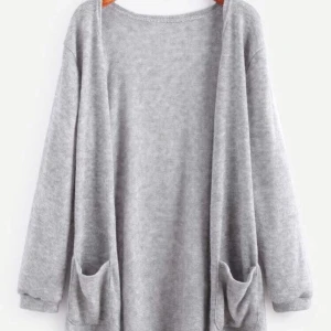 grå kofta - en grå lång kofta från shein, aldrig använd då jag har en liknande💓