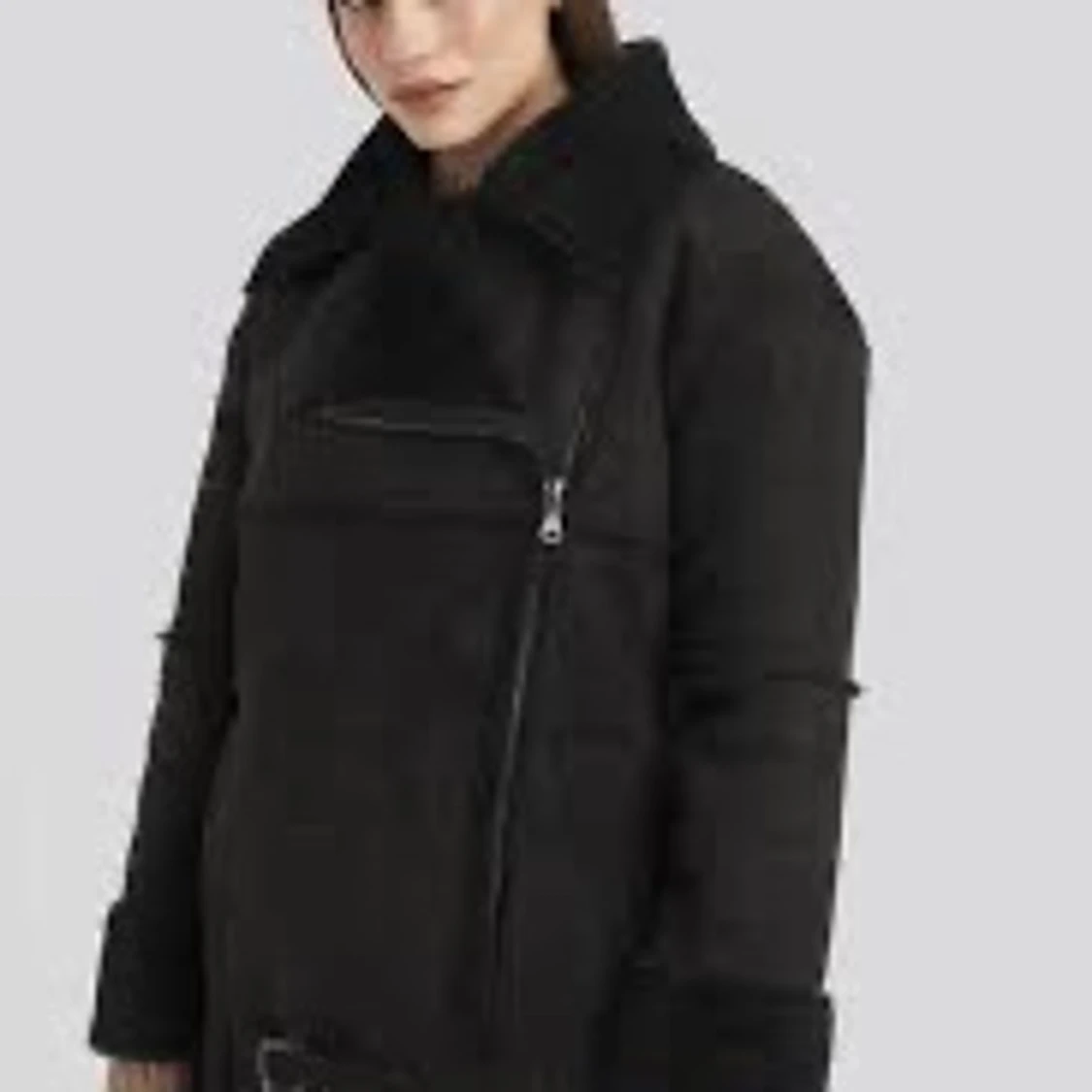 NA-KD pilotjacka med fake päls - 90