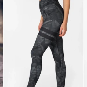 Stronger Träningsbyxor - Säljer ett par stronger träningstights. Dom är använda en del, som man ser på bild tre så har trycket lossnat lite. Annars är dom hela och fina jag säljer dom för 200kr nypris 799kr. Köparen står för frakten🦋