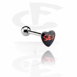 Tungpiercing - Tungpiercing barbell i kirurgiskt stål. Oanvänd och oöppnad. Gauge 1,6 mm och 14 mm lång stav. Köpare står för frakt eller hämtas i Borlänge