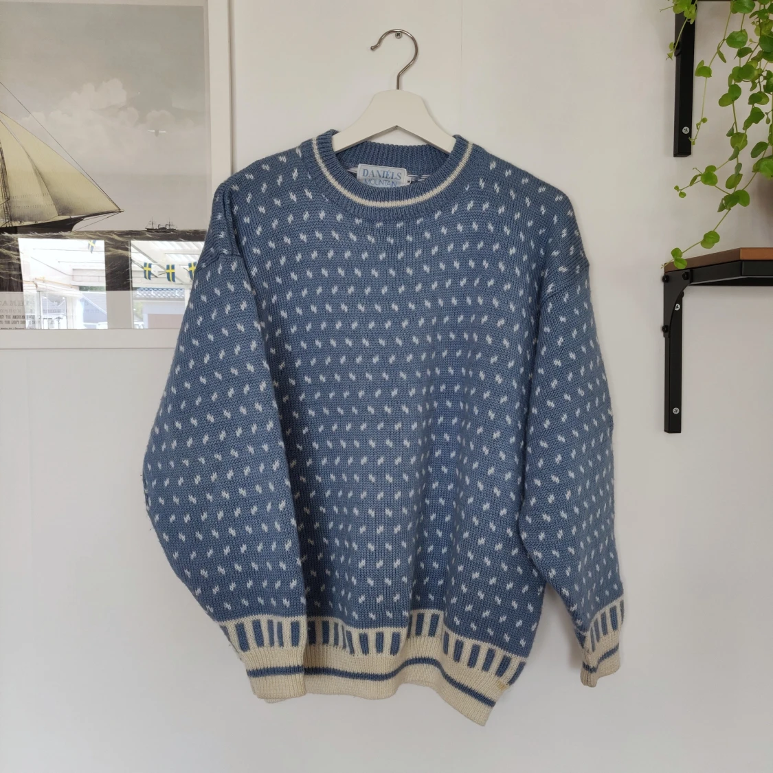 Retro stickad tröja