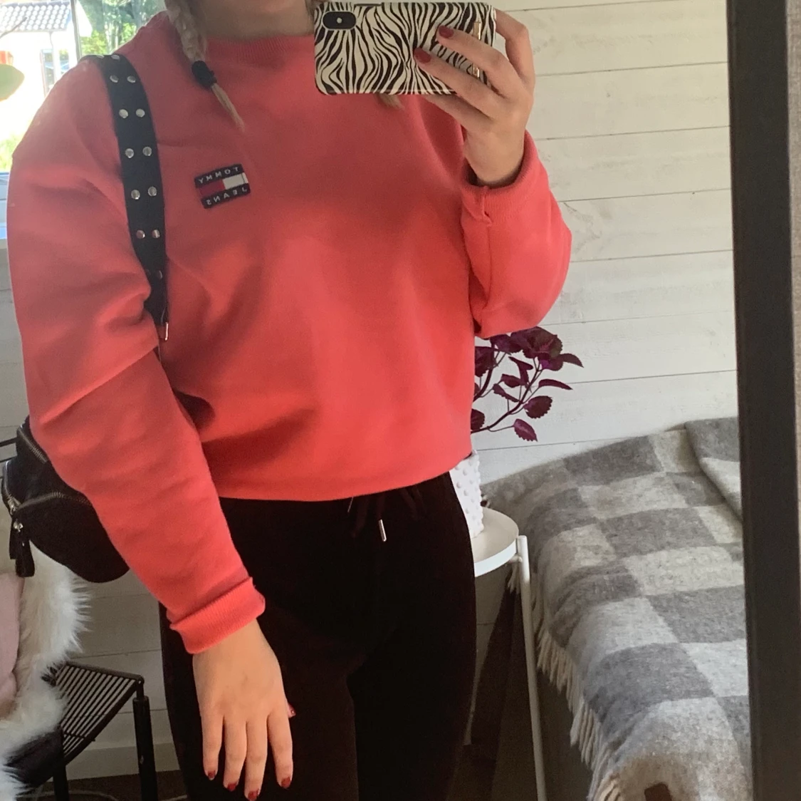 Tommy hilfiger sweatshirt i storlek XS