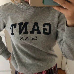 Gant hoodie storlek 146/152 - Använd fåtal gånger pga att jag växte ur den jätte bra skick. Priset ligger på 130 plus frakt kan buda.