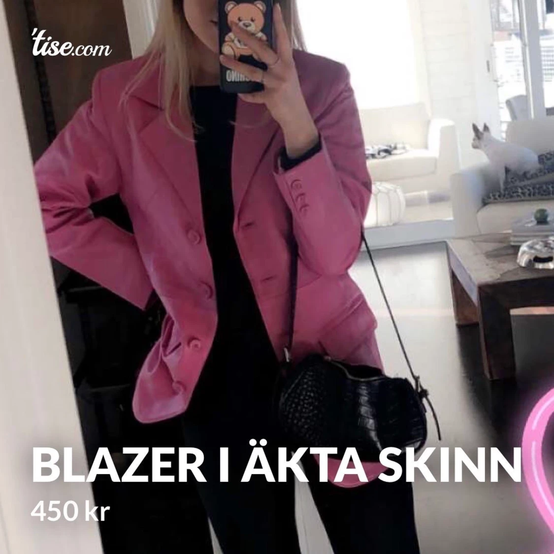 Blazer i äkta skinn