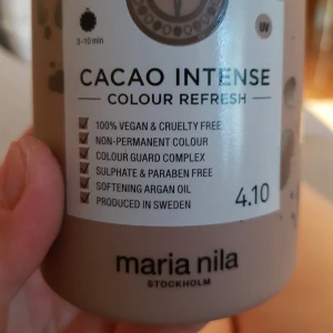  - Cacao intense testad 1 gång men var för mörk färg . 