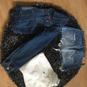 Diesel jeansjacka  strl L 200:- Ralph Laurent skjorta S 100:- Hollister jeanskjol  S 100:-