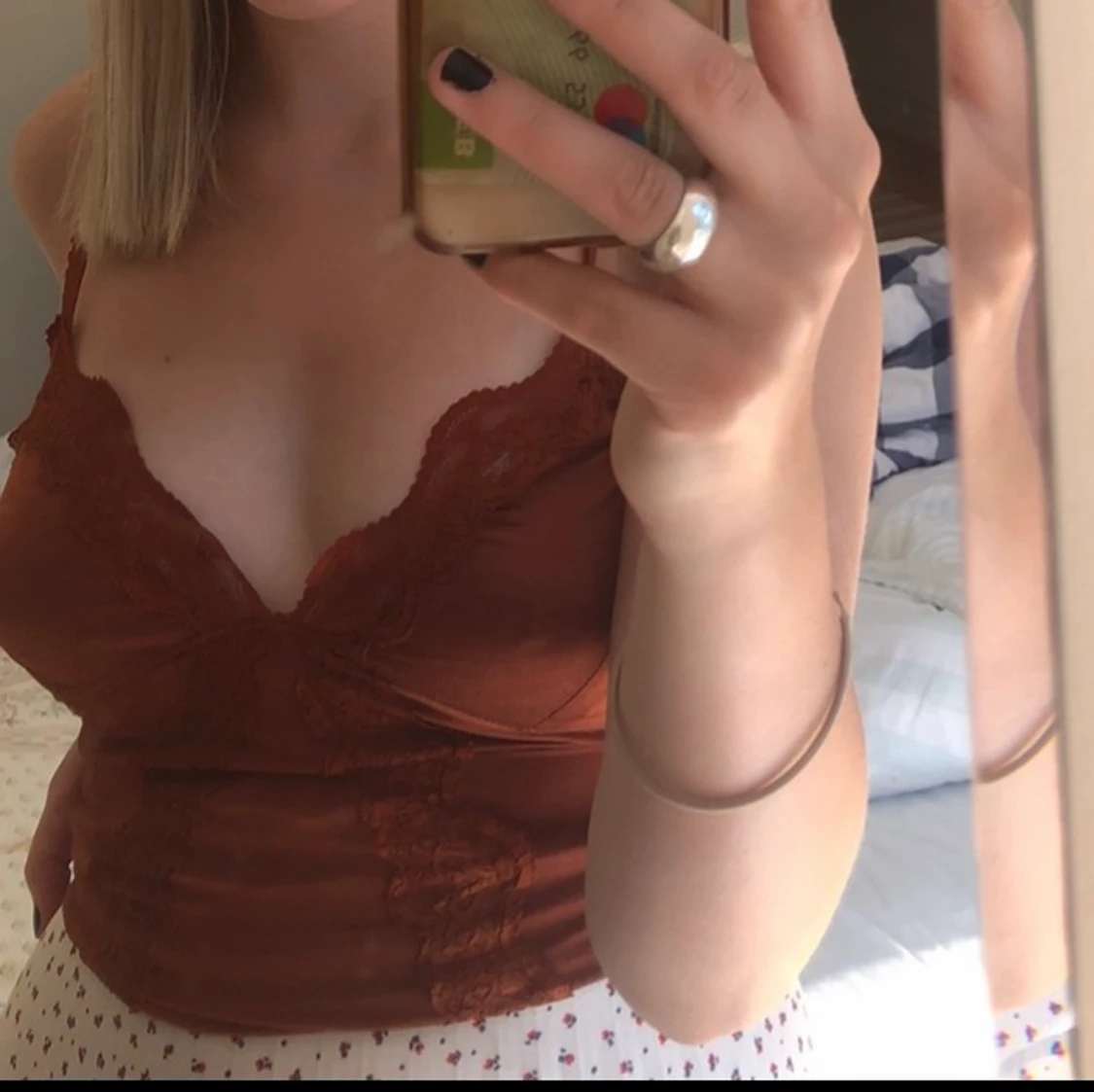 Jättefin brun trendig body från Zara  - 91