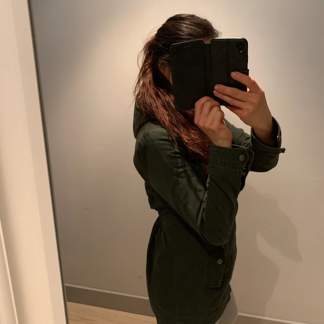 Militärgrön höstjacka - 90