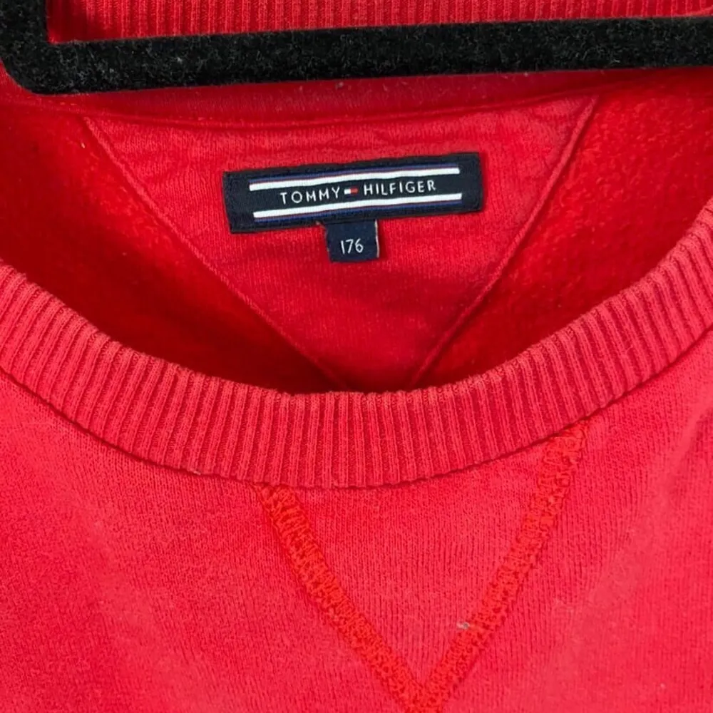 Cool och unik Tommy Hilfiger tröja i storlek M. Säljs för att denninte används. Inga defekter. Inköpt för cirka 1300 kr för 2 år sedan.. Tröjor & Koftor.