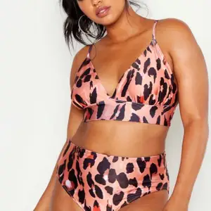 Leopardmönstrad bikini, helt oanvänd. Plus Size 