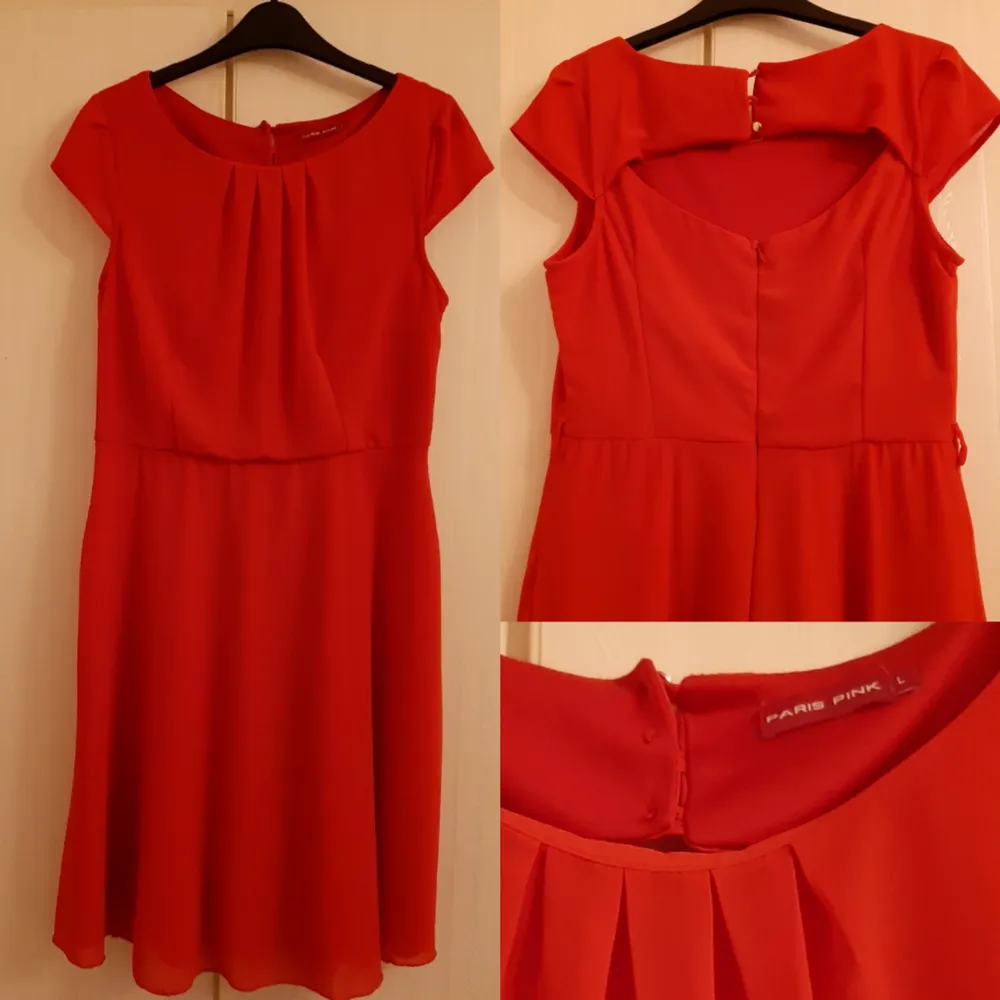 Red-Orange, cute dress, Good condition, used but occasionally. Klänningar.