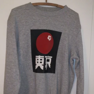  - Grå crewneck med tryck Använd ett fåtal ggr Herr-stl S, passar M-L kvinna 