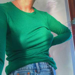 Glittrig grön tröja från & other stories. Superskönt material, sparsamt använd! 