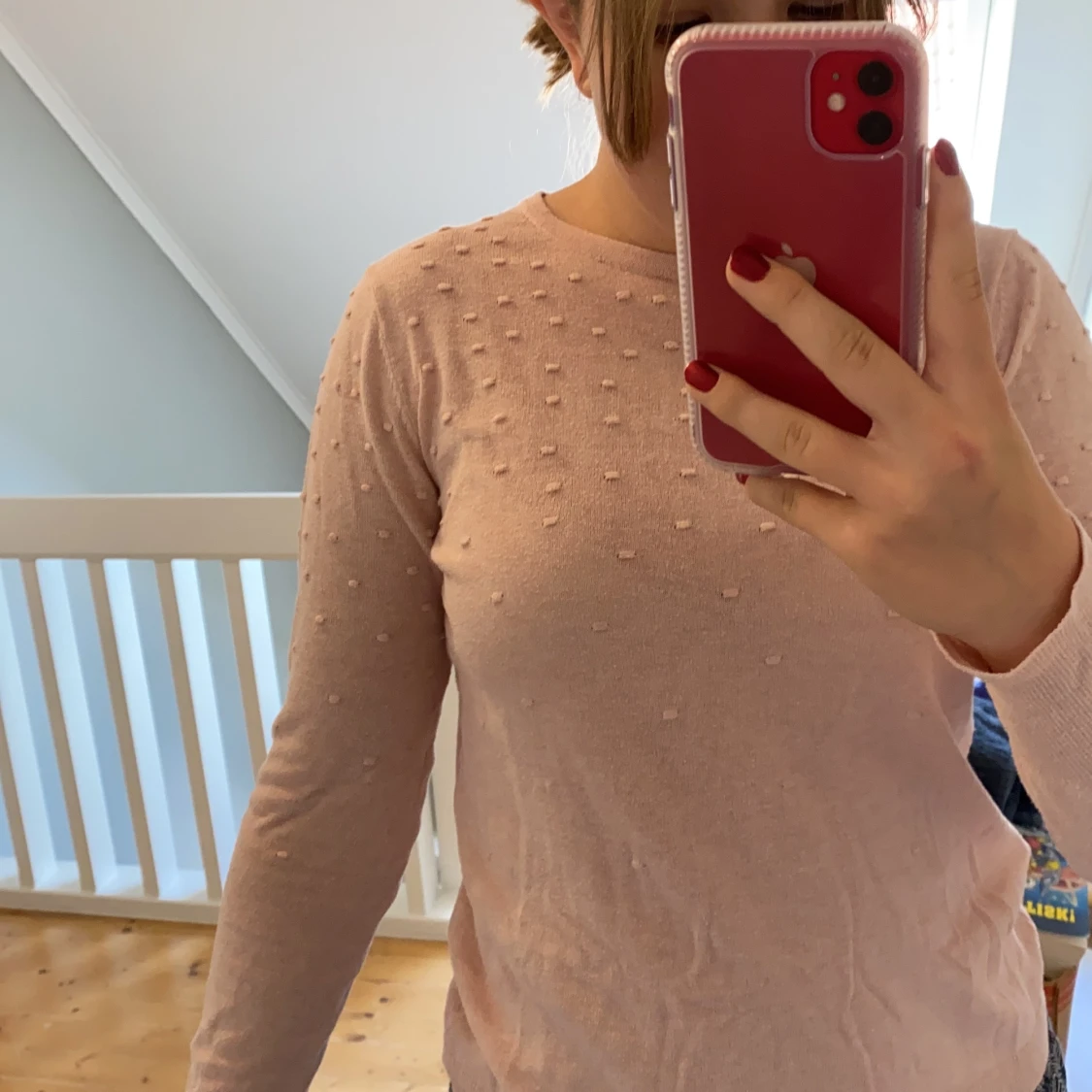 Stickad rosa tröja från Monkey - 90