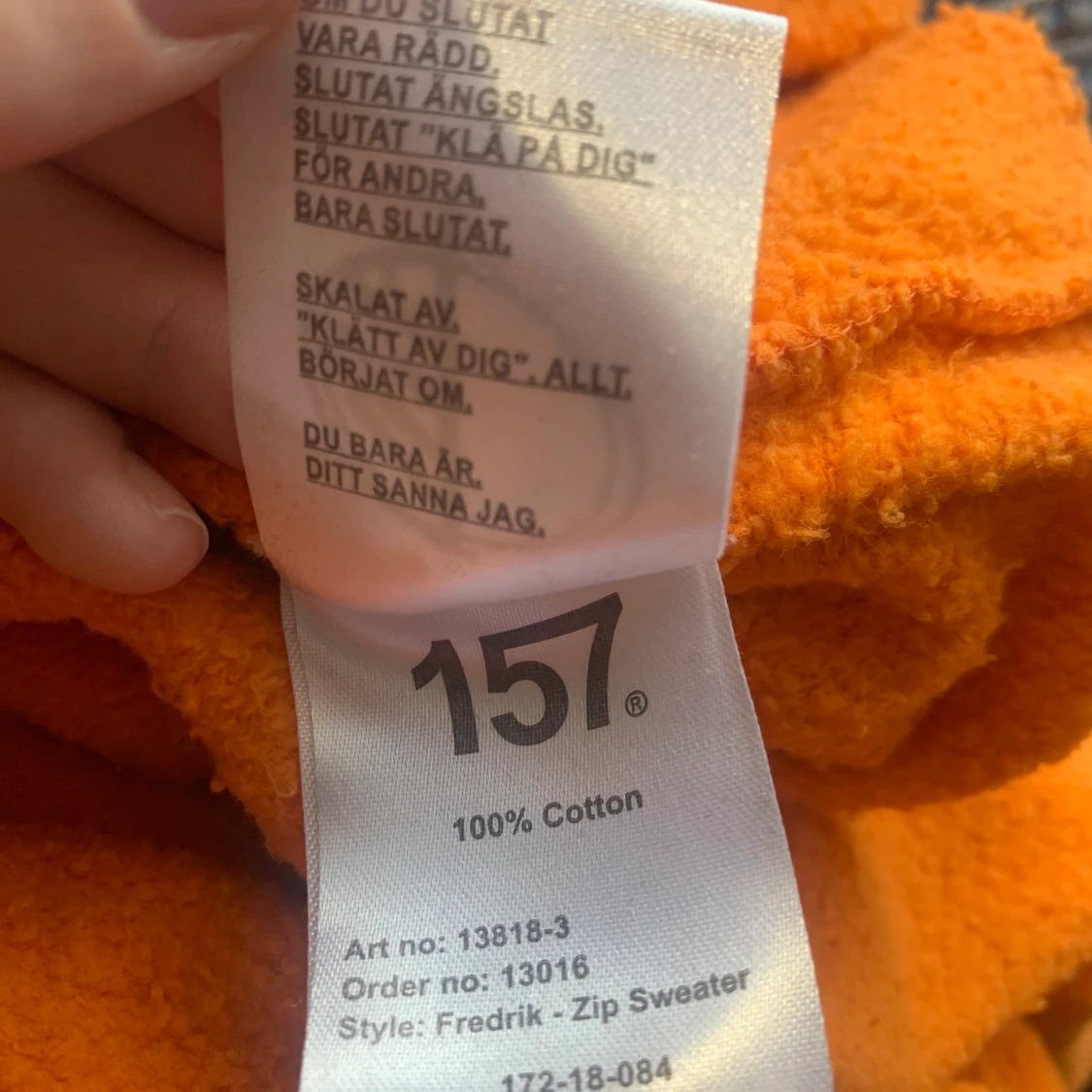 Orange sweatshirt  - 91