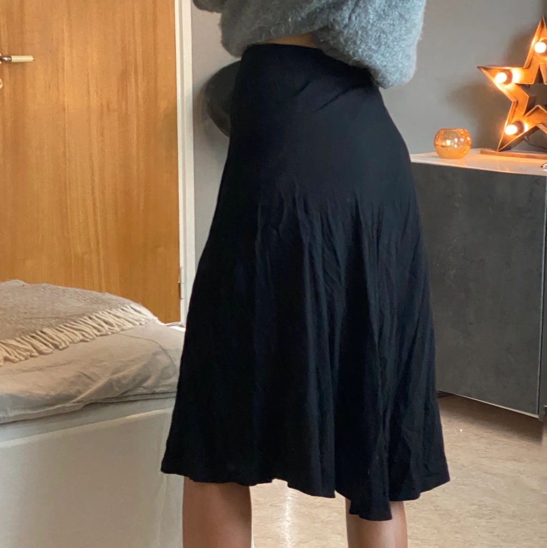 Långkjol med slits  - 90