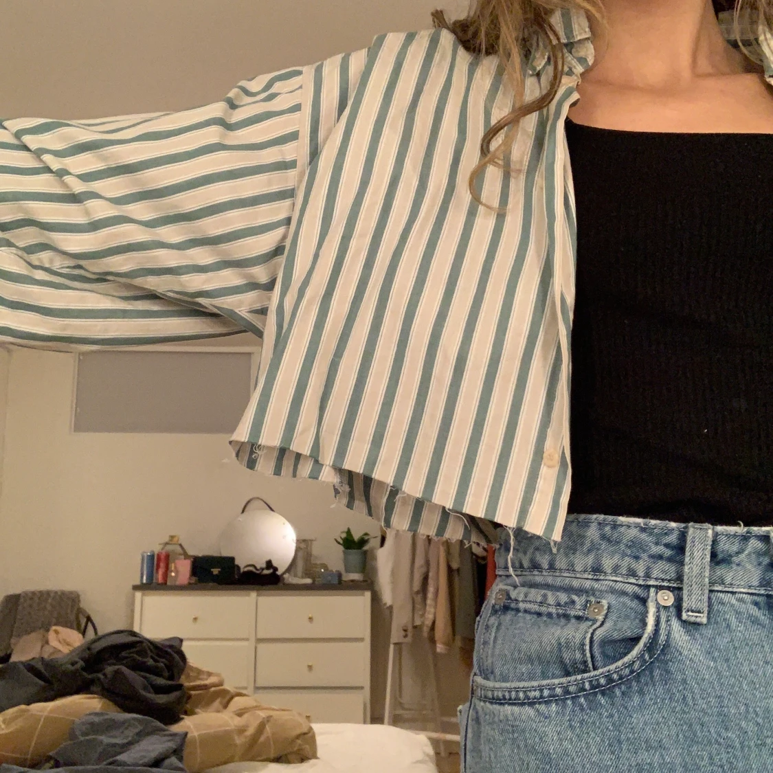 Avklippt oversized skjorta - 91