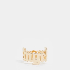 Angel ring - As snygg guldig ring med texten angel på, S helt ny. Säljer då den va för liten