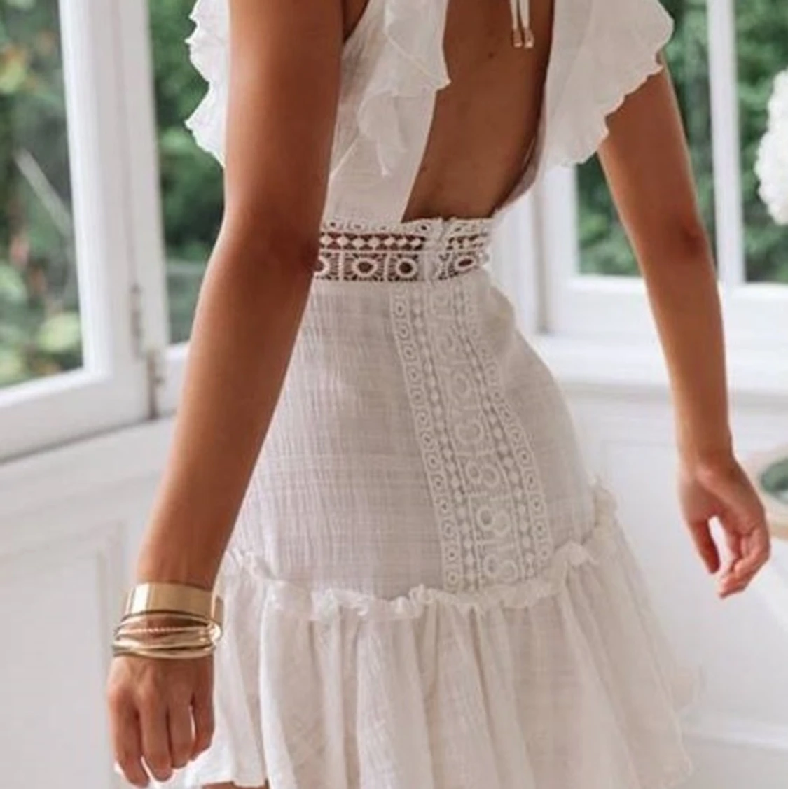 Studentklänning Vit - 90