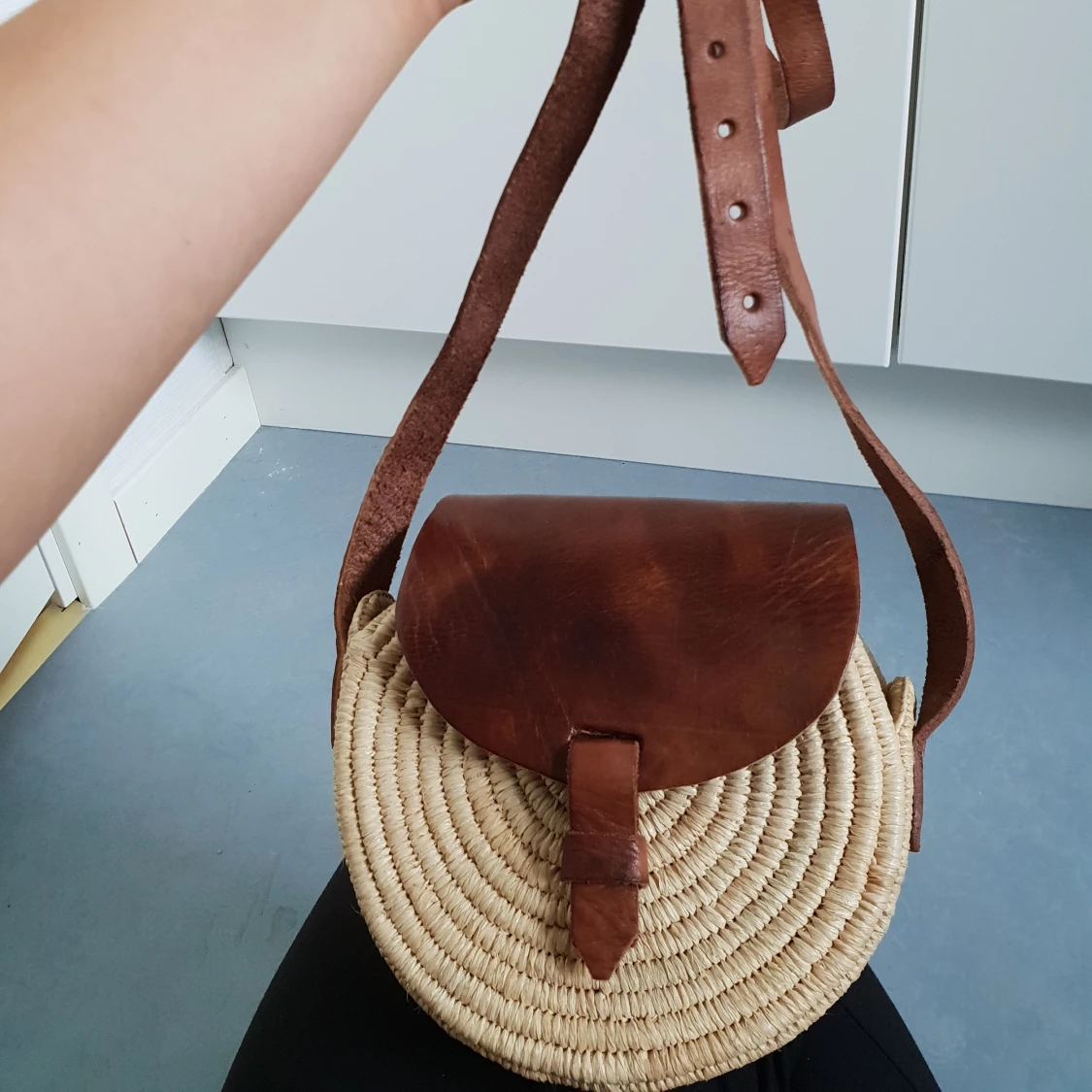 Stråväska hand made