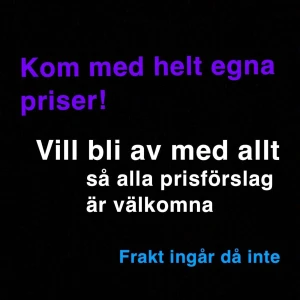 Allt ska bort! - Vill bli av med allt så snabbt som möjligt. Kom med helt egna förslag! Fraktar gärna fler varor samtidigt💕
