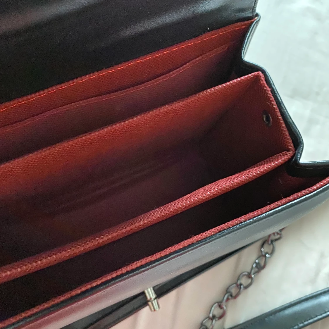 Svart läderväska - 91