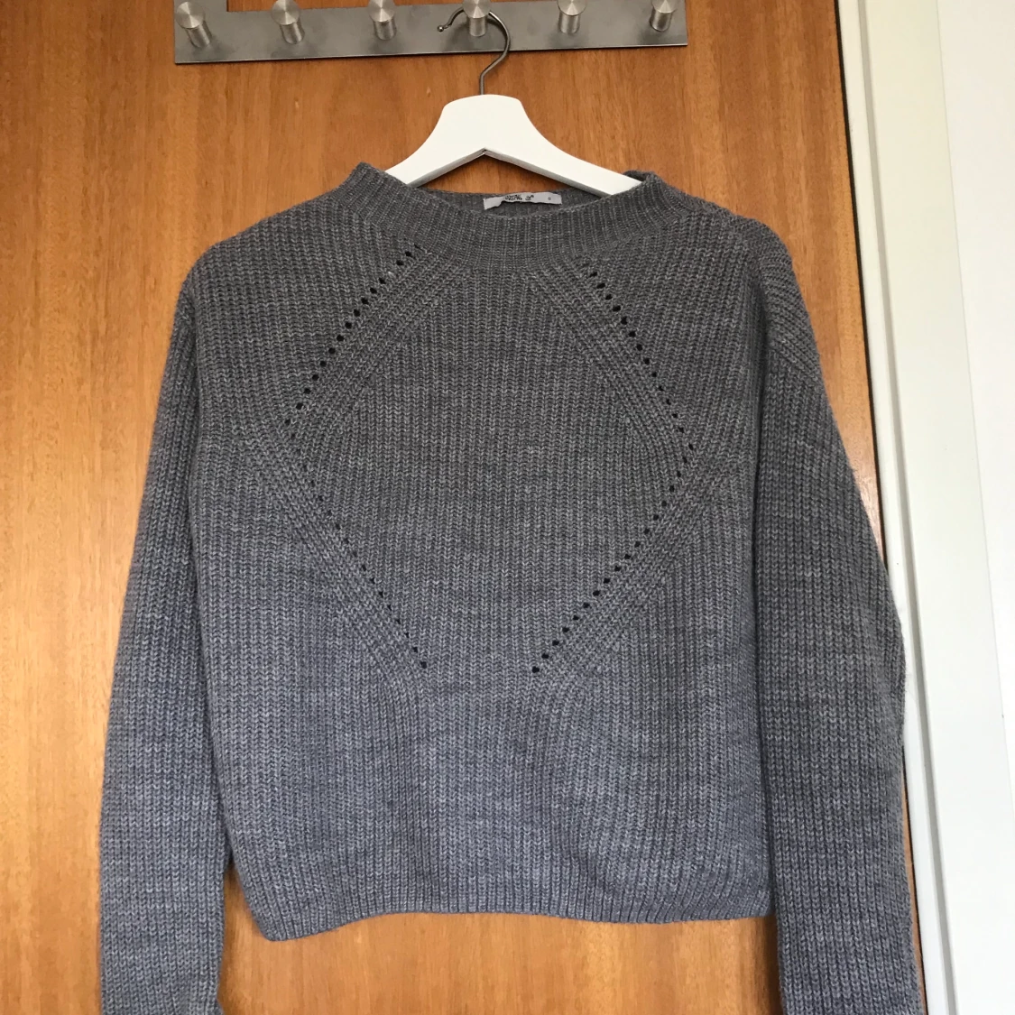 Jätte fin grå stickad 