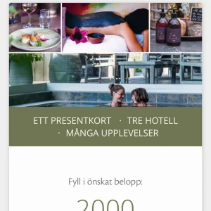  - Present kort säljes