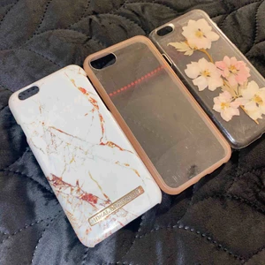  - Ideal of sweden skal för iphone 6 för 80kr, blommiga skalet för iphone 6 för 60kr och genomskinlig skalet som funkar för iphone 6&7 för 50kr. 